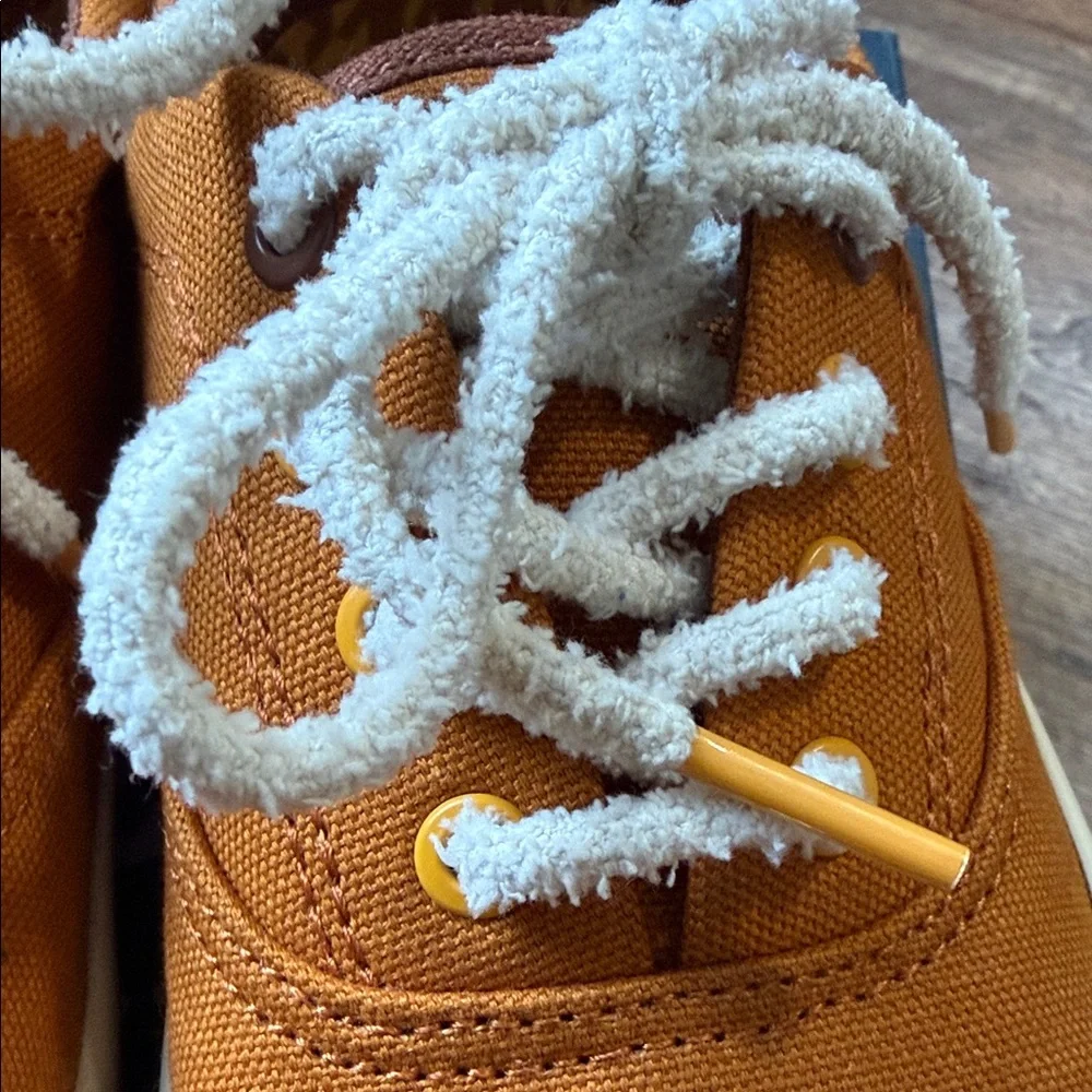 Sperry Striper CVO Orange Canvas Sneakers Size -4.5 Men’s 6 Women’s 4.5 Big Kids